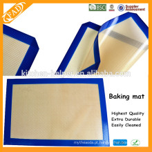 China Profissional Fabricante BPA Free Multifuncional Food Grade Resistente ao calor Non-stick Fiberglass Silicone Baking Mat